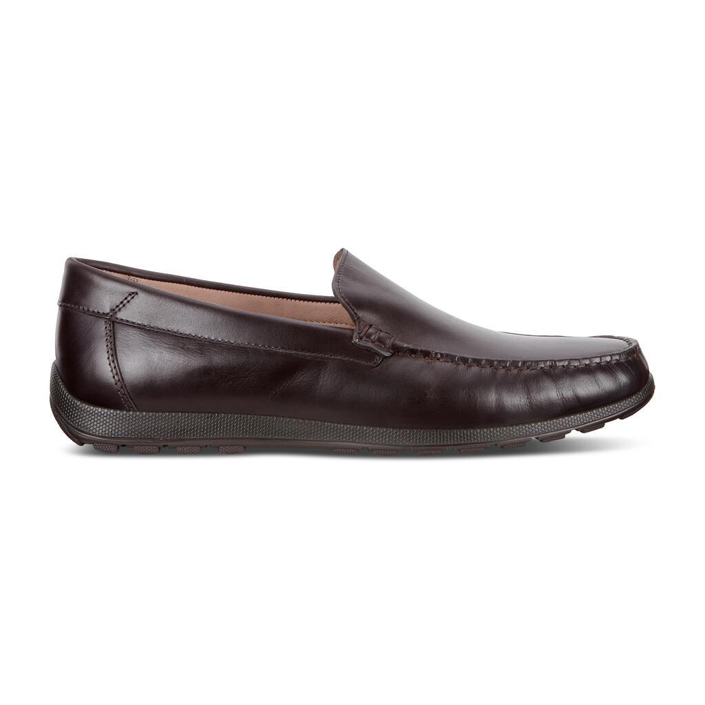 Mocassins Ecco Dip Moc Homme Cafe 1564-IHQLZ